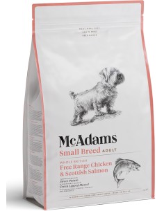 MCADAMS POLLO CAMPERO Y SALMÓN PARA PERROS DE RAZAS PEQUEÑAS 5 KG 2 KG - 3