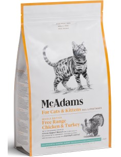 MCADAMS POLLO Y PAVO CAMPEROS PARA GATOS Y GATITOS 1 5 KG 375 GR 3 75 KG - 2