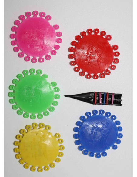 MOLDES AVE ANILLAS DE MARCAJE CON CITRONELA ANTIPARÁSITOS PARA CANARIOS 3,1 MM - 100 UNIDADES Ø3 1 MM - 4