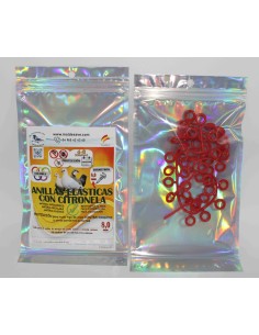 MOLDES AVE ANILLAS DE MARCAJE CON CITRONELA ANTIPARÁSITOS PARA PALOMOS 8 MM - 50 UNIDADES ROJO AZUL AMARILLO VERDE ROSA Ø8 - 2 2