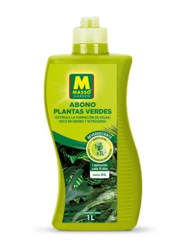 MASSÓ GARDEN ABONO PLANTAS VERDES - 1 LITRO 1 LITRO - 2