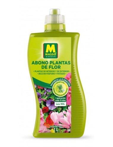 MASSÓ GARDEN ABONO PLANTAS DE FLOR - 1 LITRO 1 LITRO - 2