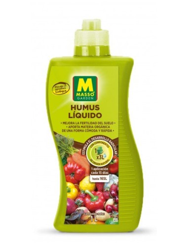 MASSÓ GARDEN ABONO HUMUS LIQUIDO ECO - 1 LITRO 1 LITRO - 2