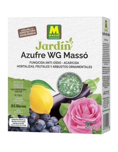 MASSÓ JARDÍN AZUFRE WF ANTI-OIDIO ECO - 50 GR 50 GR - 2