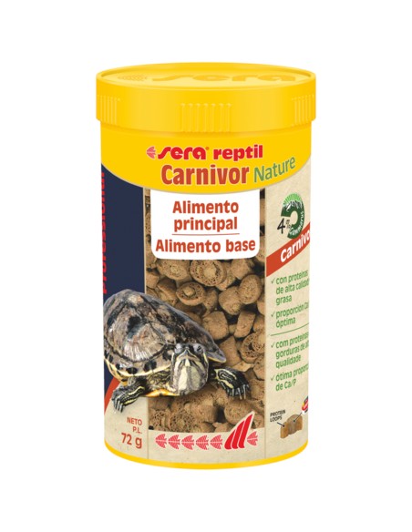 SERA REPTIL PROFESSIONAL CARNIVOR NATURE 250 ML (72 GR) - 2