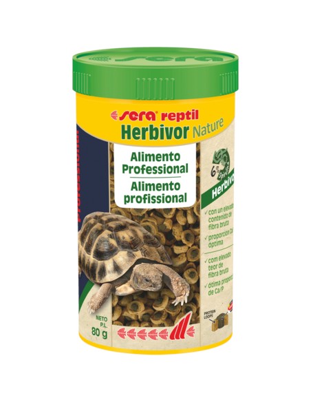 SERA REPTIL PROFESSIONAL HERBIVOR NATURE 250 ML (80 GR) - 2