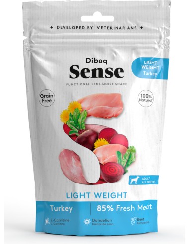 DIBAQ SENSE DOG SNACK LIGHT WEIGHT TURKEY - 100 GR 100 GR - 2