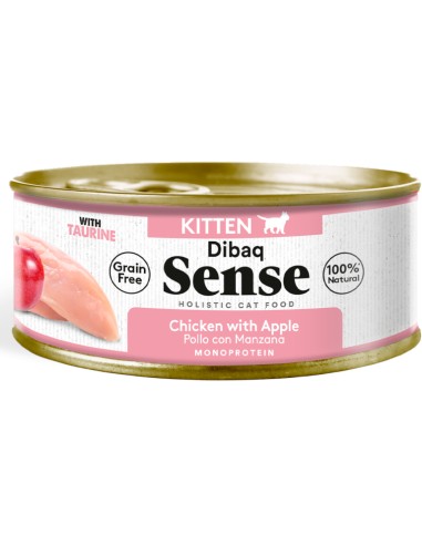 DIBAQ SENSE CAT GRAIN FREE KITTEN POLLO CON MANZANA - 70 GR 70 GR - 2