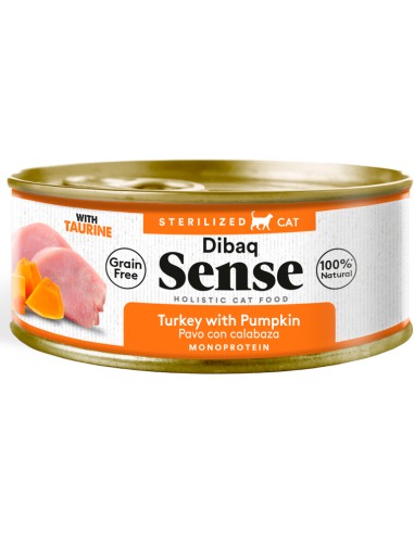 DIBAQ SENSE CAT GRAIN FREE ESTERILIZADO PAVO - 70 GR 70 GR - 2
