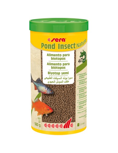 SERA POND INSECT NATURE - 1.000 ML (560 GR) 1.000 ML (560 GR) - 2