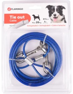 FLAMINGO CABLE ACERO AMARRE AZUL - 5 METROS 5 METROS - 2 2