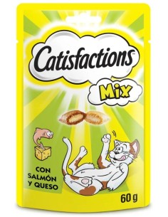 CATISFACTIONS MIX SALMON Y QUESO PREMIOS PARA GATOS - 60 GR 60 GR - 2