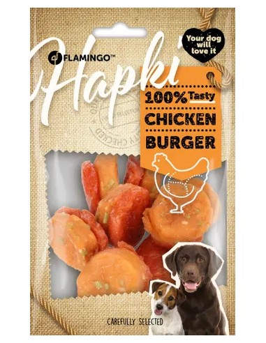 FLAMINGO GOLOSINA HAPKI BURGUER POLLO 8 UNIDADES - 85 GR 85 GR - 2