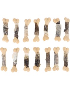 FLAMINGO GOLOSINA HAPKI HUESO CALCIO CON PIEL DE PESCADO - 85 GR 85 GR - 2 2