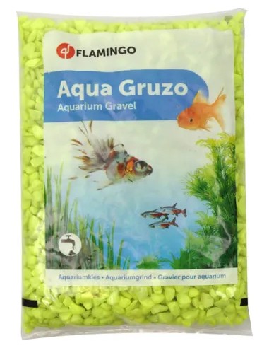 FLAMINGO GRAVA ACUARIOS NEON AMARILLA - 1 KG 1 KG - 2