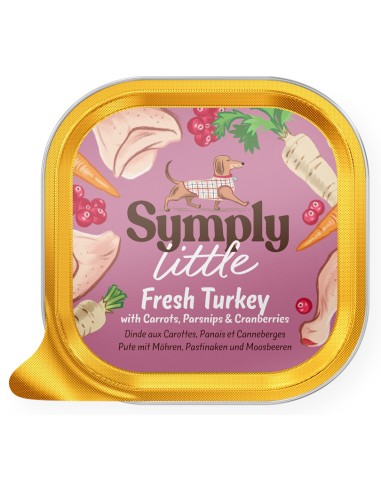 SYMPLY LITTLE PATÉ PAVO FRESCO PARA PERROS DE RAZA PEQUEÑA - 100 GR 100 GR - 2