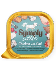 SYMPLY LITTLE PATÉ POLLO CON BACALAO FRESCOS PARA PERROS DE RAZA PEQUEÑA - 100 GR 100 GR - 2