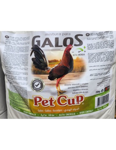 PET CUP MIXTURA GALLOS ALTA ENERGIA - 20 KG 20 KG
