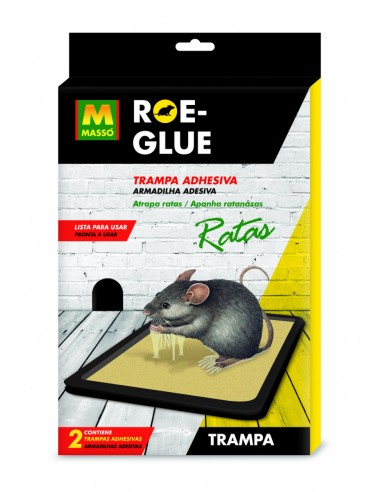 MASSO ROE GLUE TRAMPA ADHESIVA RATAS (4 UNIDADES)
