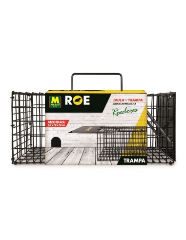 MASSÓ MASSO ROE JAULA TRAMPA XL PARA ROEDORES - 60 X 19 X19 CM