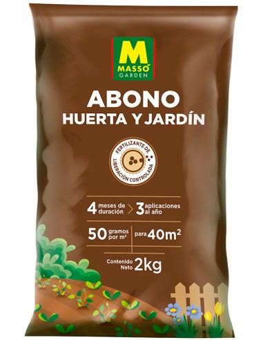 MASSÓ MASSO ABONO HUERTA Y JARDIN - 2 KG  2 KG