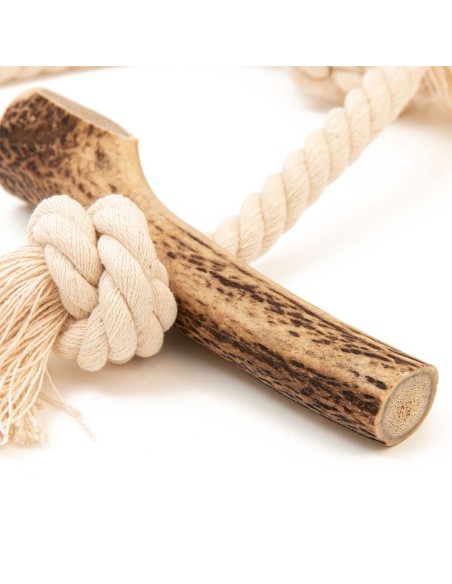 GREEN ELK JUGUETE DE CUERDA CON ASTA DE CIERVO