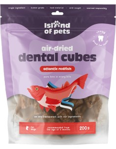 ISLAND OF PETS DENTAL CUBES REDFISH CUBITOS DE GALLINETA - 100 GR 100 GR