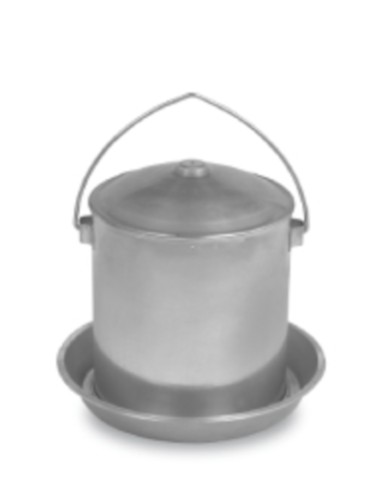 GAUN BEBEDERO CHAPA AVES DOBLE PARED 5 LITROS - 2