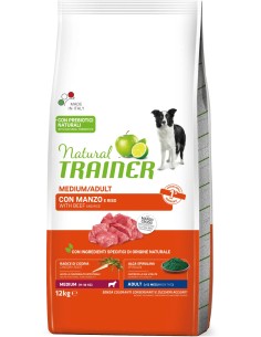 NATURAL TRAINER DOG ADULT BUEY PARA PERROS MEDIANOS Y GRANDES 3 KG 12 KG