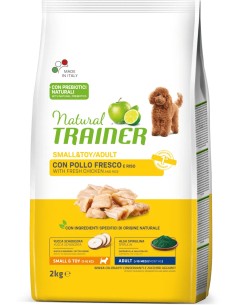 NATURAL TRAINER DOG ADULT POLLO PARA PERROS PEQUEÑOS Y TOY - 2 KG 2 KG