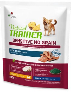 NATURAL TRAINER DOG SENSITIVE NO GRAIN TRUCHA PARA PERROS PEQUEÑOS Y TOY - 2 KG 2 KG