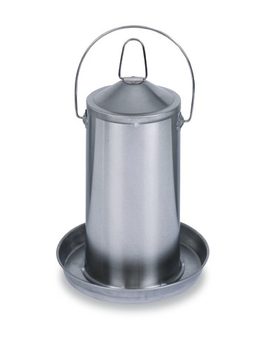 GAUN BEBEDERO INOXIDABLE PARA AVES 4 LITROS - 2