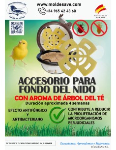 ANTIPARÁSITOS PARA FONDO DE NIDO - 6 UNIDADES