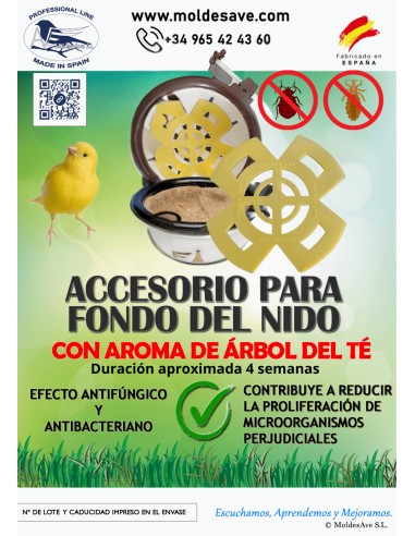 ANTIPARÁSITOS PARA FONDO DE NIDO - 6 UNIDADES