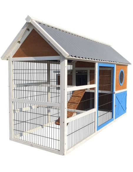 GAUN CASETA AVES MODELO VIENA - 200 X 80 X 120 CM 200 X 80 X 120 CM - 4