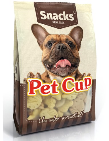 PET CUP SNACK GALLETAS FIGURAS ANIMALES 10 KG 400 GR