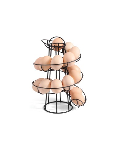 GAUN EXPOSITOR ESPIRAL HUEVOS NEGRO - 18 X 18 X 26 CM 18 X 18 X 26 CM - 2