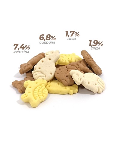 PET CUP SNACK GALLETAS FIGURAS ANIMALES 10 KG 400 GR