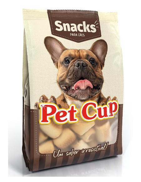 PET CUP SNACK GALLETAS HUESO MARRON 10 KG 400 GR
