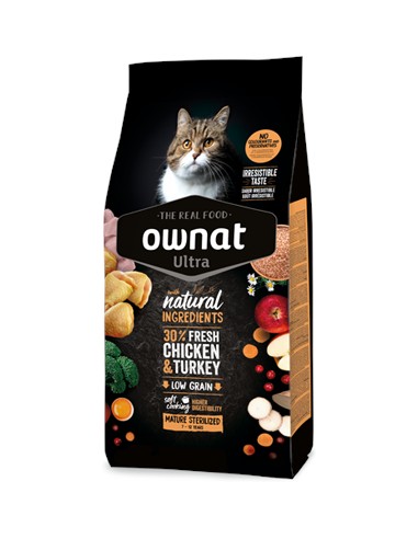 OWNAT ULTRA CAT MATURE STERILIZED 400 GR 1 5 KG 3 KG 8 KG