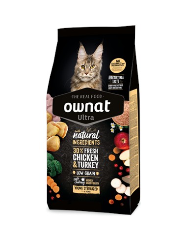 OWNAT ULTRA CAT YOUNG STERILIZED 400 GR 1 5 KG 3 KG 8 KG