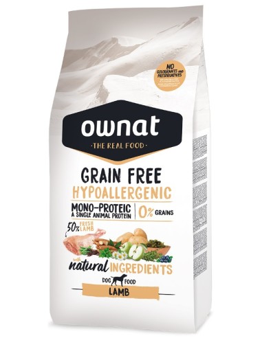 OWNAT HYPO GRAIN FREE LAMB 3 KG 12 KG