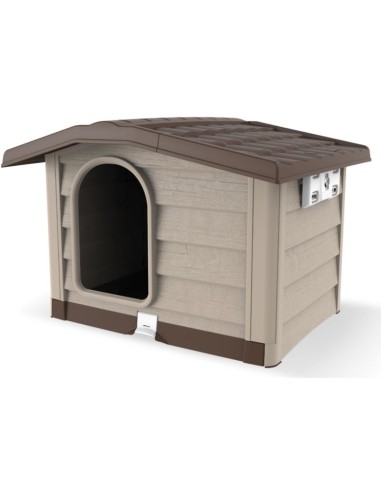 BAMA PET CASETA BUNGALOW BEIGE M (89 X 75 X 62 CM) L (110 X 94 X 77 CM)