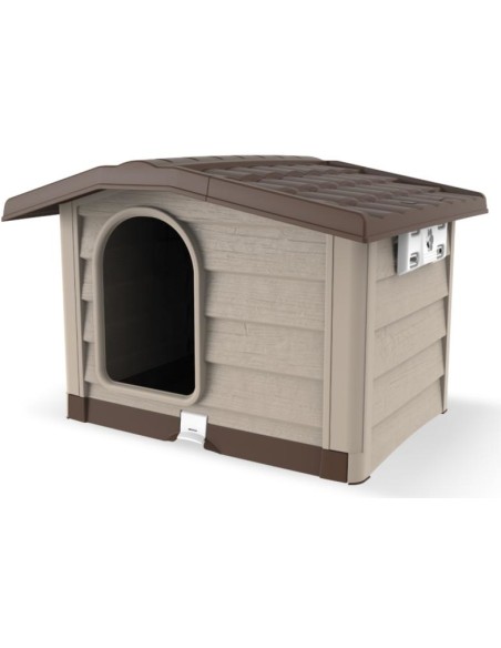 BAMA PET CASETA BUNGALOW BEIGE M (89 X 75 X 62 CM) L (110 X 94 X 77 CM)