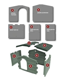 BAMA PET KIT AISLAMIENTO BUNGALOW M L 2