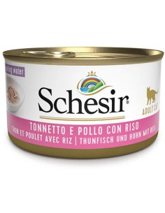 SCHESIR ATÚN CON POLLO Y ARROZ EN AGUA DE COCCIÓN PARA GATOS - 85 GR (14 UNIDADES) 14 X 85 GR - 2