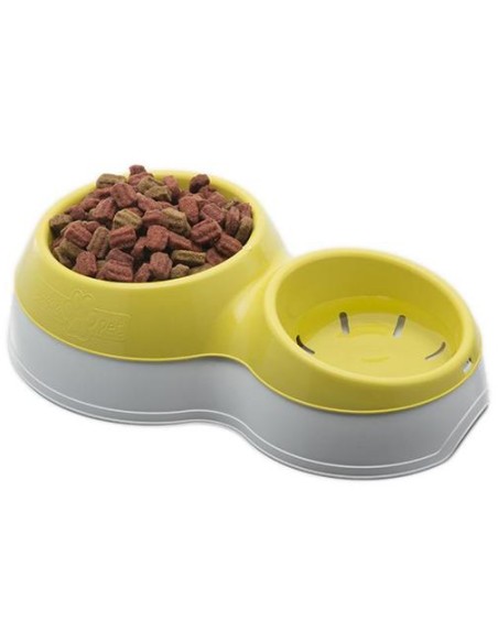 BAMA PET COMEDERO DOBLE CIOTOLOTTO 33 X 20 X 9 CM 44 X 27 X 12 CM