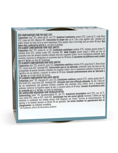 SCHESIR ATÚN Y SERIOLA EN GELATINA PARA GATOS (14 UNIDADES) - 14 X 85 GR 14 X 85 GR - 3