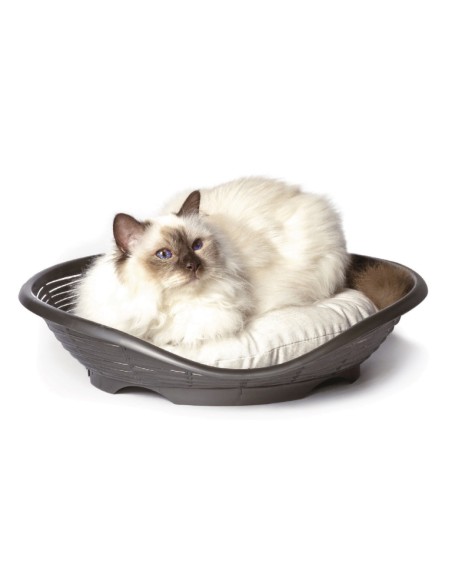 BAMA PET CAMA PASHA CON COJIN - 48 X 46 X 11 CM GRIS