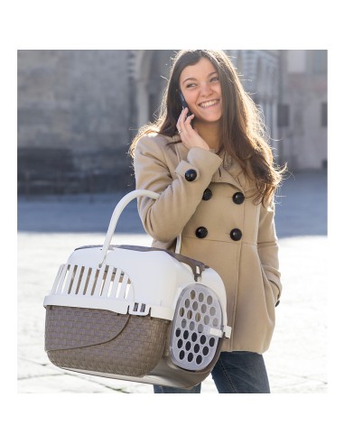 BAMA PET TRANSPORTIN TOUR MARRON 52 X 33 X 34 CM 59 X 38 X 37 CM